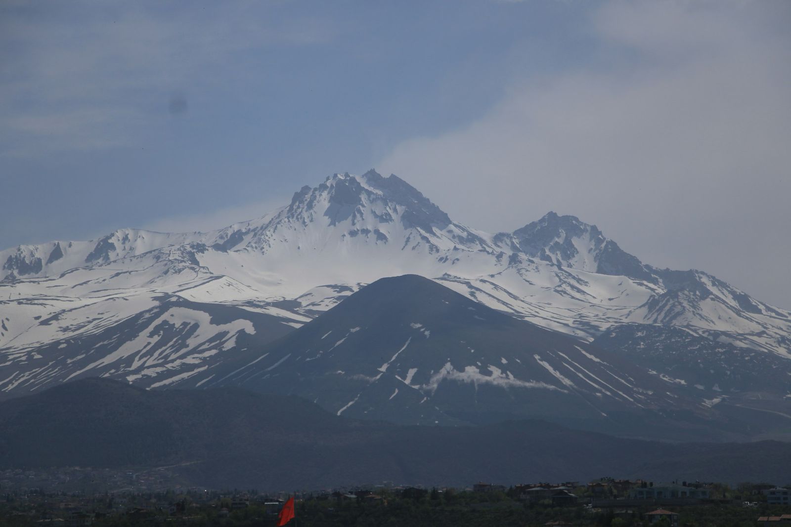 Kayseri Saat Kulesi ve Erciyes Dağı
